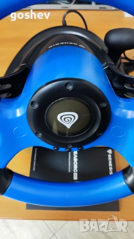Волан с педали Genesis Driving Wheel Seaborg 350, снимка 4 - Джойстици и геймпадове - 54514415