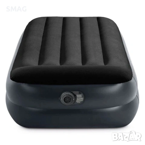 Надуваем дюшек с вградена помпа, 99x42x191 см - Intex_1220855, снимка 2 - Къмпинг мебели - 54514704
