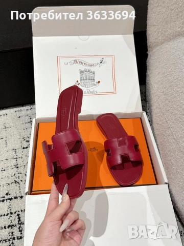 чисто нови чехли Hermes, снимка 4 - Чехли - 55115881