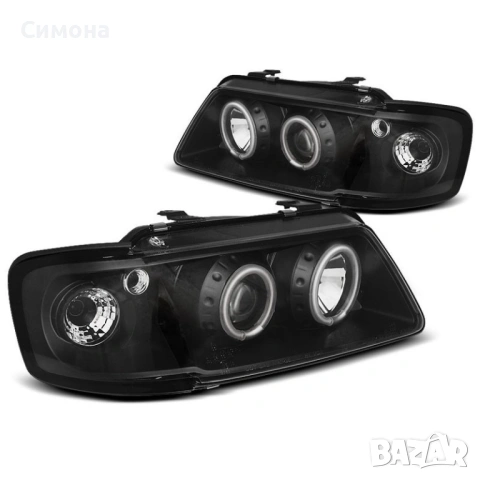 Audi A3 8L facelift фарове Angel eyes, снимка 3 - Части - 54503210