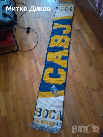 Boca Huniors Бока Хуниорс футболен шал фенски ултраски  нов La Mitad+1 Jo