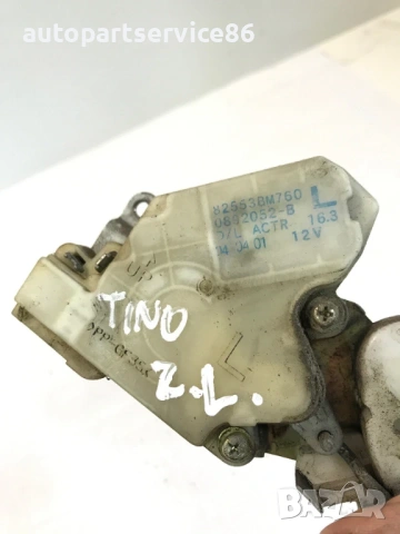 Заключващ механизъм на задна лява врата за Nissan Almera Tino (2006) 82553-BM760, снимка 2 - Части - 54341500