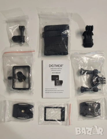 Екшън камера Denver Electronics ACK-8062W 2" 4K Wifi черена, снимка 10 - Друга електроника - 54373572