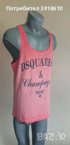 Dsquared2 Cotton Italy Mens Size M ОРИГИНАЛ! Мъжки Памучен Потник!, снимка 3 - Спортни дрехи, екипи - 54767726