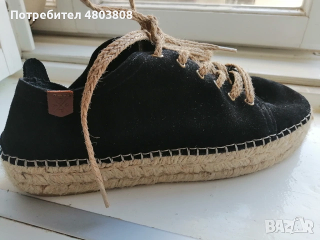 Нови еспадрили POPA от естествен велур – размер 39/38, снимка 6 - Сандали - 54268355