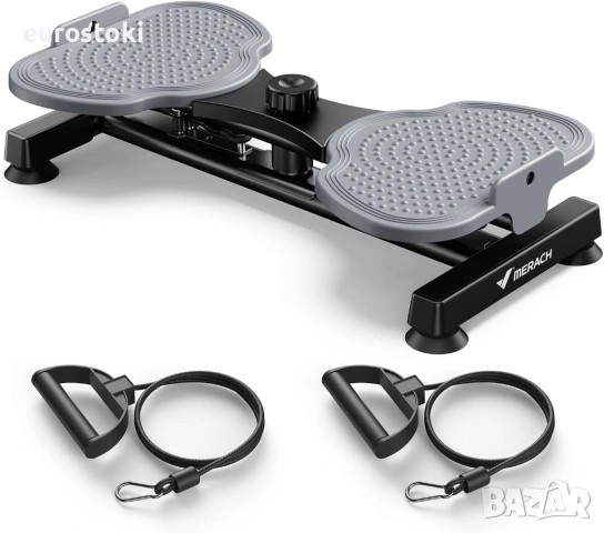 MERACH MR-2503 Фитнес уред за коремни мускули за жени, с 2 ленти за съпротивление, въртяща се платфо