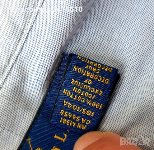 POLO Ralph Lauren  Cotton Mens Size 17 / 43 XL НОВО! ОРИГИНАЛ! Мъжка Риза!, снимка 12 - Ризи - 54712190
