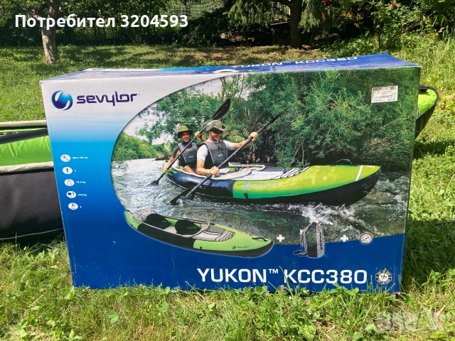 Двуместен надуваем каяк, снимка 5 - Водни спортове - 55156617