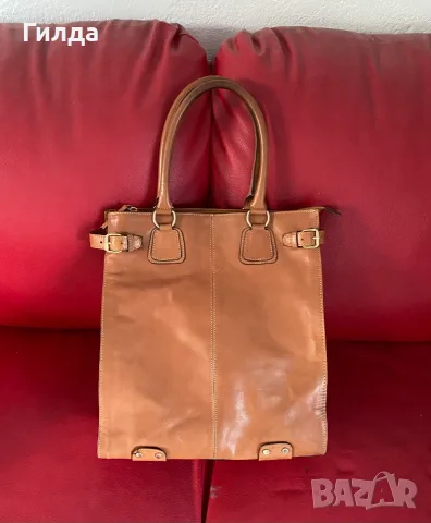 Massimo Dutti чанта естествена кожа, снимка 17 - Чанти - 55537685