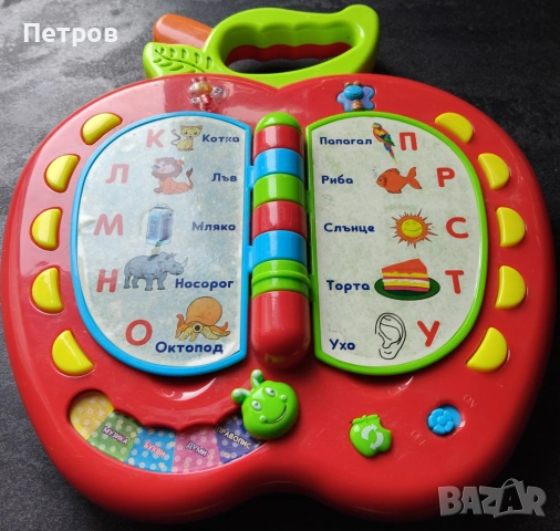 Образователна играчка Музикална ябълка Бам Бам цветна 26х28х3см за деца от 3г