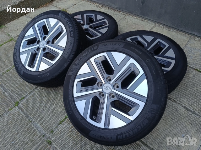 ОРИГИНАЛНИ джанти с гуми 17 ' цола 215 55 5x114,3 HYUNDAI KONA / Хюндай Кона + датчици, снимка 2 - Гуми и джанти - 54783242