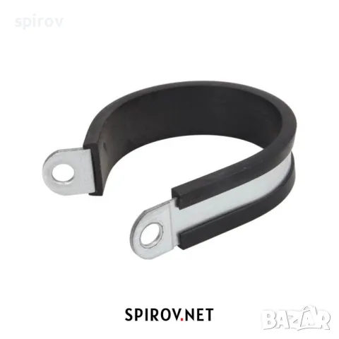 P‑скоба за кабели и маркучи метална с гумена подложка (6–70 mm), снимка 13 - Части - 55701031