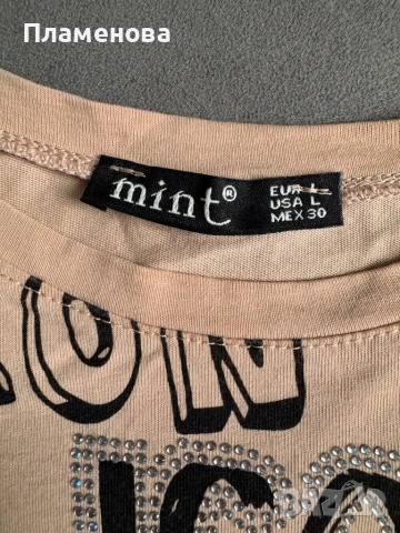 Дамска блуза с къс ръкав - L, снимка 4 - Тениски - 54277006