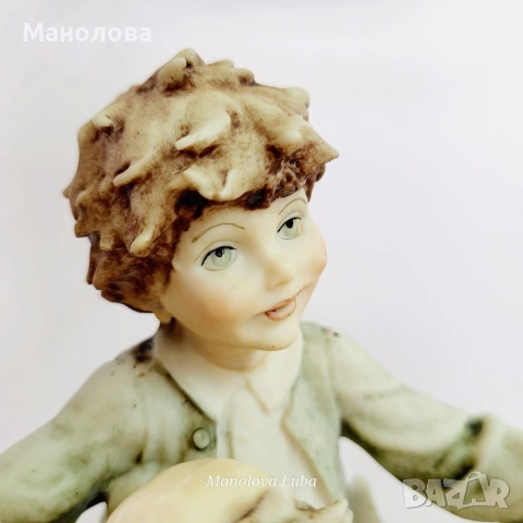 Голяма фигура Capodimonte подписана B. Merli., снимка 15 - Колекции - 55255791