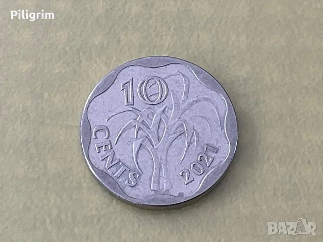 Есватини 10 цента (емалангени) 2021 г.