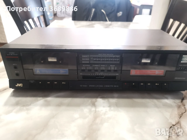 JVC TD-W20 – Двоен стерео касетофон (Double Cassette Deck) – Dolby B/C