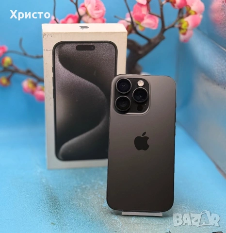 Apple iPhone 15 Pro, 128GB, 5G, Black Titanium  , снимка 5 - Apple iPhone - 54443586
