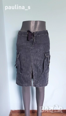 Три броя / Маркова дънкова пола "MNG / Mango", "Camaieu" и "Denim & Co" / XS / M , снимка 4 - Поли - 54792137