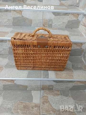 ретро кошница за пикник , снимка 2 - Антикварни и старинни предмети - 54078335