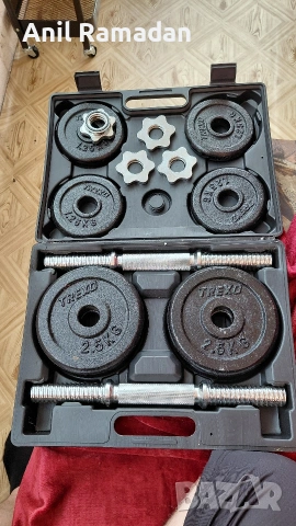 Продавам Комплект дъмбели 20 кг
, снимка 2 - Фитнес уреди - 54960386