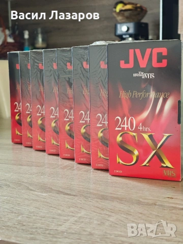 Видео касети JVC HIGH PERFORMANCE E-240 SX VHS чисто нови запечатани 