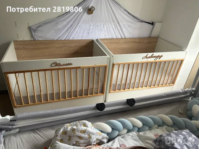 Бебешки дървени кошари - 2бр., снимка 8 - Кошарки - 55538735