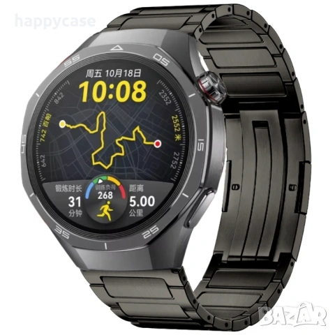 TITAN 2 Титаниева верижка каишка за Huawei Watch/Samsung/Garmin/Apple/Xiaomi/Amazfit, снимка 4 - Каишки за часовници - 54487622