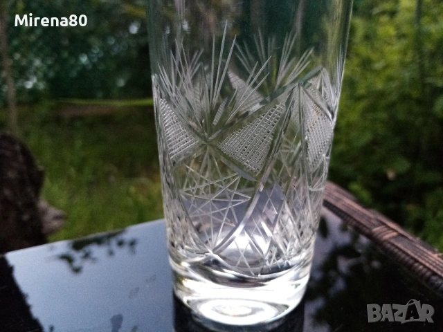 2 кристални сервиза - за вода и уиски, снимка 3 - Сервизи - 54497031