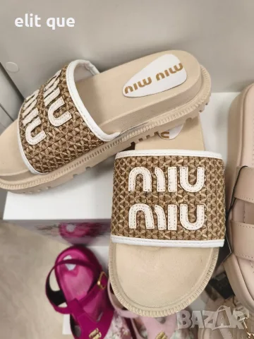 дамски чехли / сандали miu miu chanel hermes , снимка 4 - Чехли - 55675696