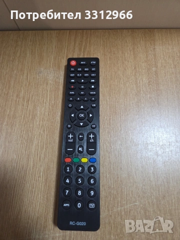 Чисто ново универсално дистанционно управление за телевизор, модел RC-G020.  