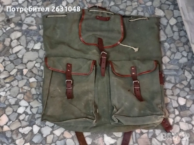 брезентова раница, снимка 10 - Спортна екипировка - 54830068