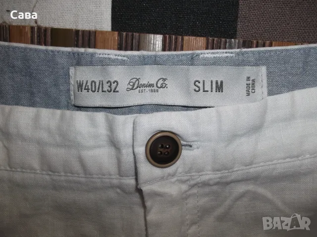 Ленени къси панталони DENIM Co.  мъжки,ХЛ, снимка 2 - Къси панталони - 55684022