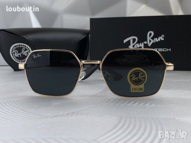 Ray Ban Ferrari  3 цвята мъжки слънчеви очила минерално стъклоло, снимка 11 - Слънчеви и диоптрични очила - 55153517