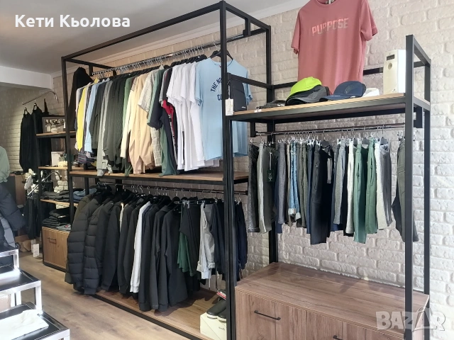 Продажба на всички налични стоки и обзавеждане на магазин, снимка 11 - Стелажи и щандове - 54971247
