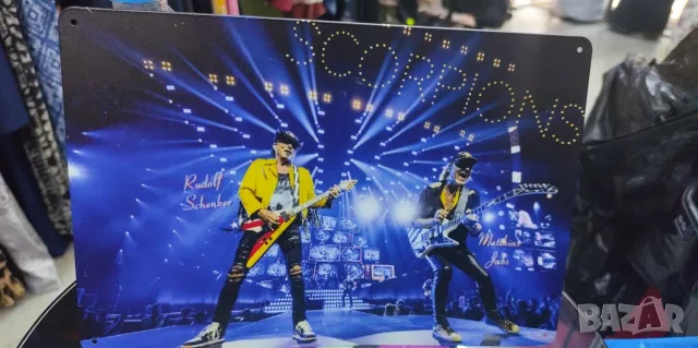 Scorpions Guitar Masters-метална табела(плакет), снимка 2 - Китари - 55336274