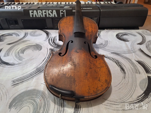 Много стара цигулка, снимка 13 - Антикварни и старинни предмети - 54006621