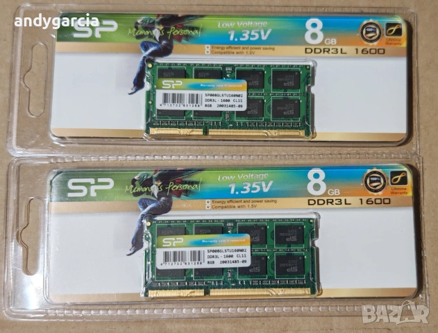 Silicon Power DDR3L 16GB (2x8GB) RAM 1600MHz PC3 12800 204 pin CL11 1.35V Laptop Notebook Memory RAM