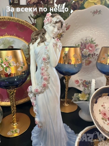 Coalport England 1991 limited edition number 4550/ 9500 “Sapphire” Код P2145, снимка 3 - Колекции - 54162230