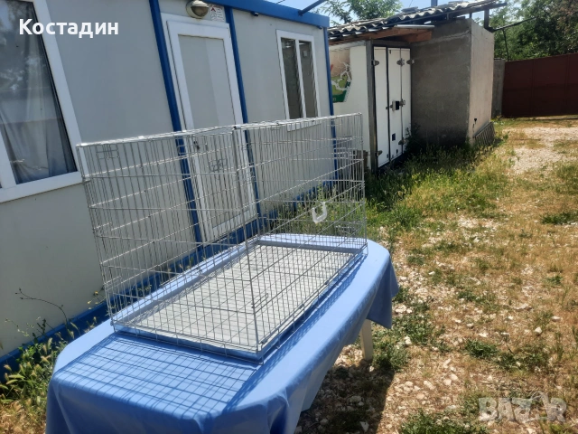 Клетка за куче farmcompany pet сгъваема тежко товарна  с две врати, снимка 6 - За кучета - 55110177