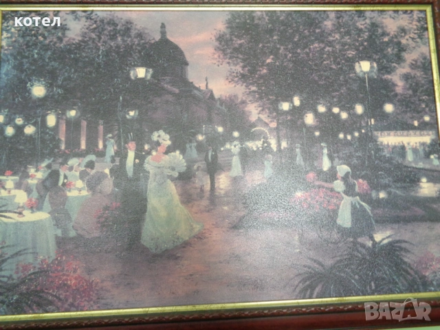 Продавам -Рядка рамкирана картина "Elegant Evening / Would You Like Some Flowers?" – Christa Kieffer, снимка 3 - Антикварни и старинни предмети - 54667798