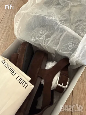 Дамски сандали Massimo Dutti с каишка около глезена, снимка 6 - Дамски ежедневни обувки - 55363781