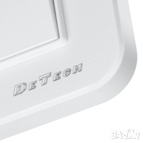 Единичен електрически ключ DeTech DE-9223-01 с рамка, 10A, 250V, за вграждане, IP20, бял, снимка 3 - Други - 54822402