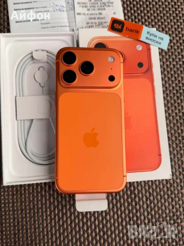 НОВ! 512Gb*ЛИЗИНГ* iPhone 17 Pro Cosmic Orange 24М ГАРАНЦИЯ, снимка 4 - Apple iPhone - 55692691