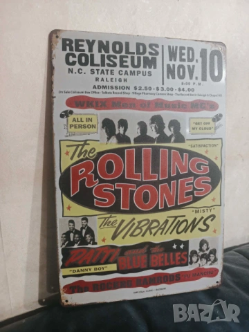 The Rolling Stones Tin Sign-метална табела(плакет), снимка 3 - Китари - 54773339