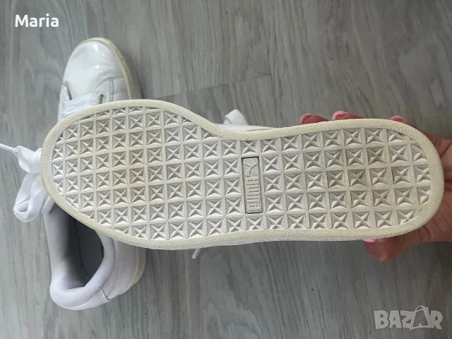 Оригинални дамски маратонки Puma Basket Patent размер 37.5, снимка 7 - Дамски ежедневни обувки - 55432001