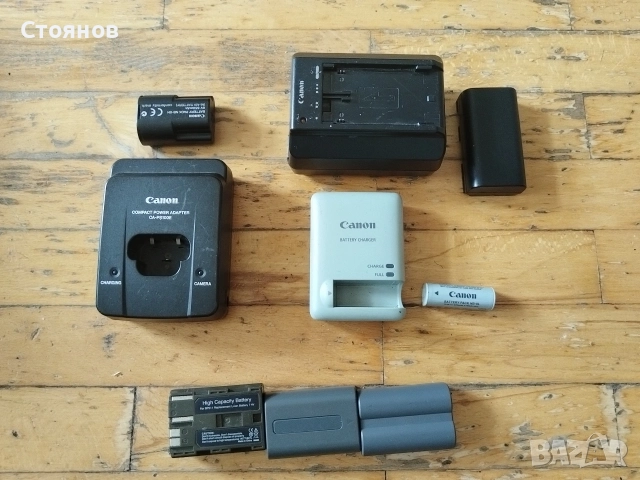 Зарядни, и батерий за камери Canon , снимка 15 - Батерии, зарядни - 54639879