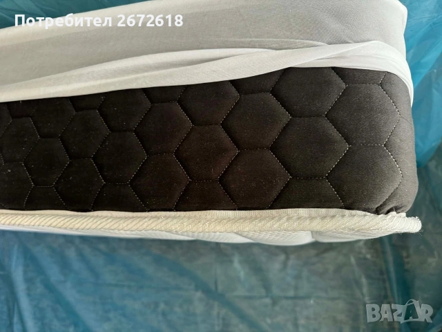 Нов матрак с възглавница и протектор, снимка 4 - Матраци - 54339044