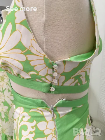 Sandro Ludmila Cutout Dress рокля XS, снимка 5 - Рокли - 53571619