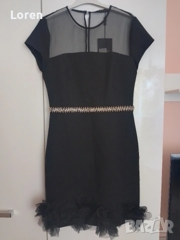 Ново!Дамска елегантна/официална черна рокля 👗