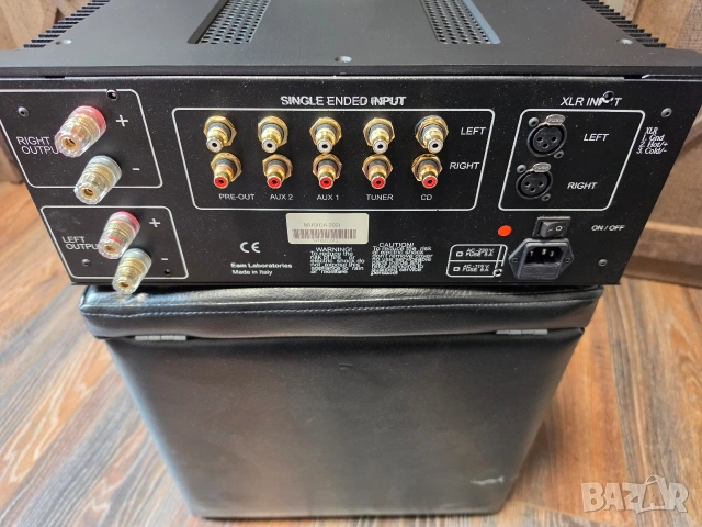 Продавам топ модел усилвател EAM Lab Musica 202i , снимка 6 - Ресийвъри, усилватели, смесителни пултове - 54652551